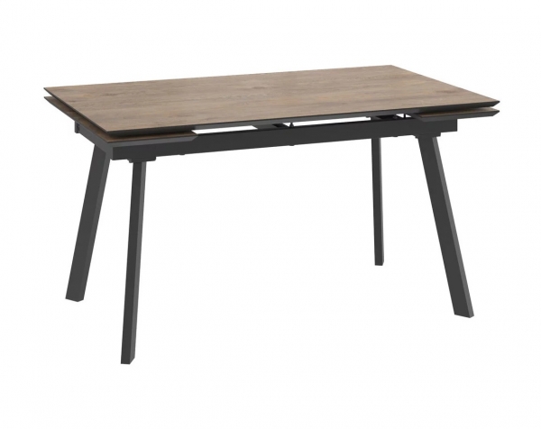 Стол ALTEZA FOUR-140 дуб винтажный-Compact cer/черный