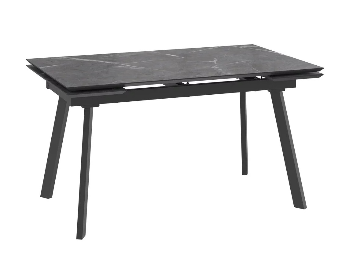 Стол ALTEZA FOUR-160 камень темный-Compact cer/черный