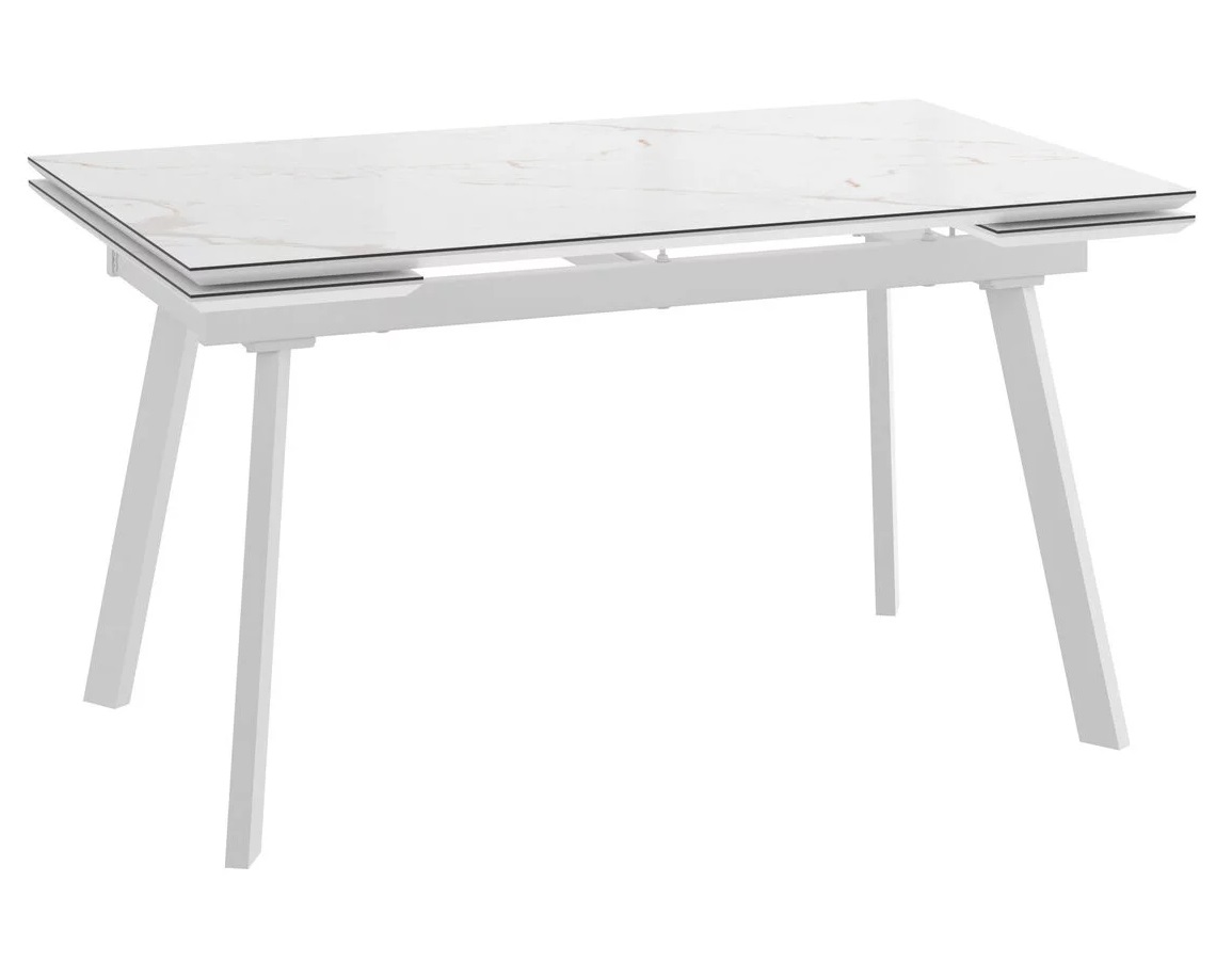 Стол ALTEZA FOUR-160 мрамор голд-Compact cer/белый