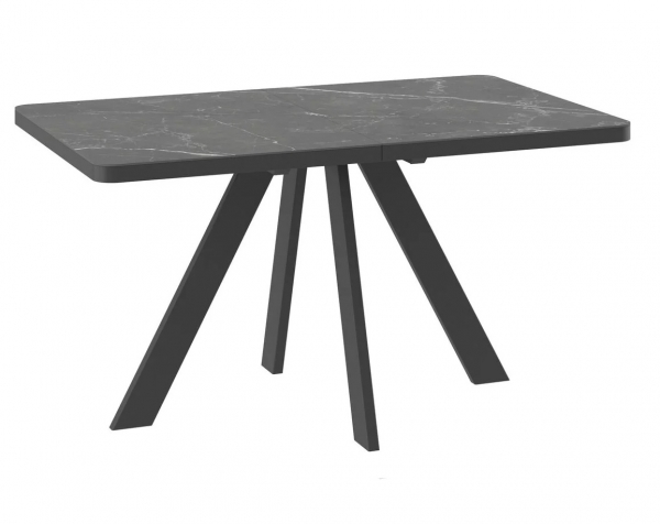 Стол BOBY RADIAL-140 stone black st cer/черный