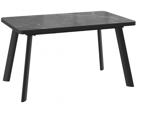 Стол LEON LUX RADIAL-140 stone black st cer/черный
