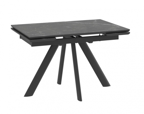 Стол JACK-120 stone black st cer/черный