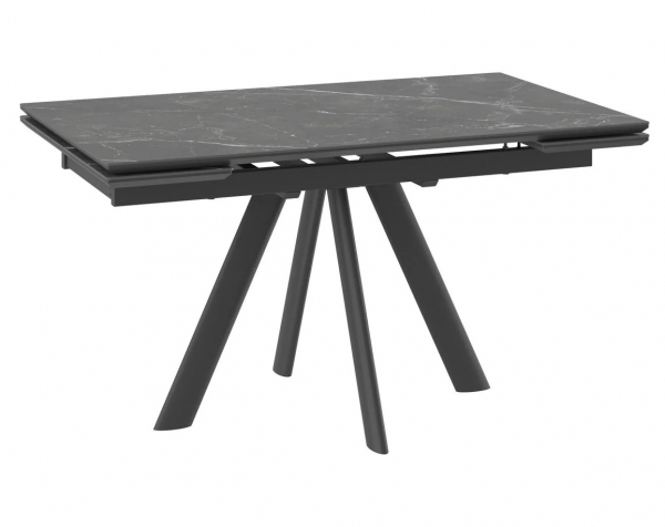 Стол JACK-140 stone black st cer/черный