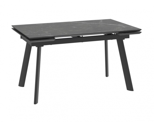 Стол MILANA FOUR-140 stone black st cer/черный