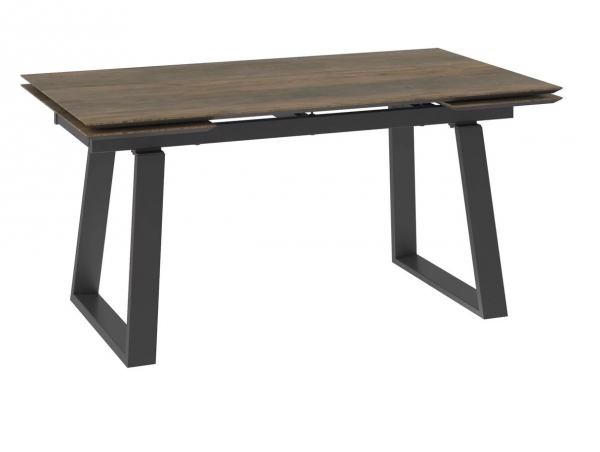 Стол MILANA-180 oak vintage premium cer/черный
