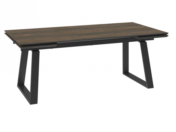 Стол MILANA-200 oak vintage premium cer/черный