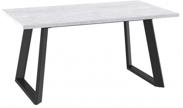 Стол LOFT LUX-160 Серый сланец/черный