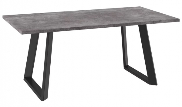 Стол LOFT LUX-180 Дымчатая керамика/черный