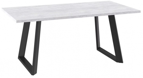 Стол LOFT LUX-180 Серый сланец/черный