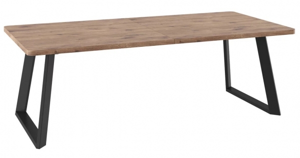 Стол LOFT LUX RADIAL-230 Дуб велингтон/черный