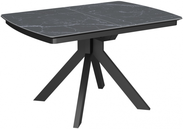 Стол Атланта-3C/Q керамика Black Marble (черный мрамор)