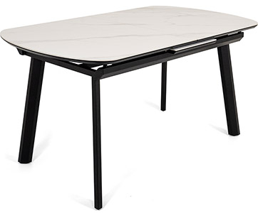Стол Шамони-3C керамика White Marble (белый мрамор)