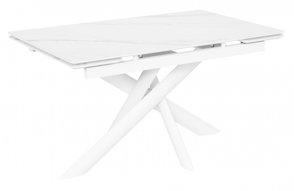 Стол Итали-1C керамика White Marble (белый мрамор)