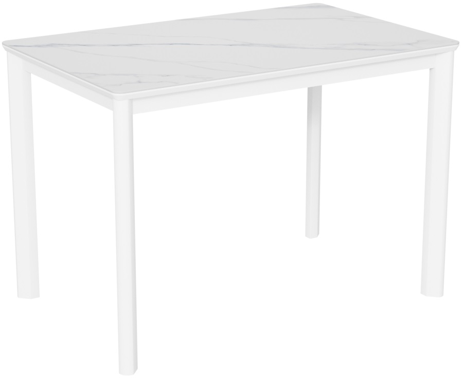 Стол Римини-1С керамика White Marble (белый мрамор)