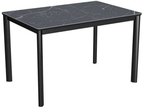 Стол Римини-2С керамика Black Marble (черный мрамор)