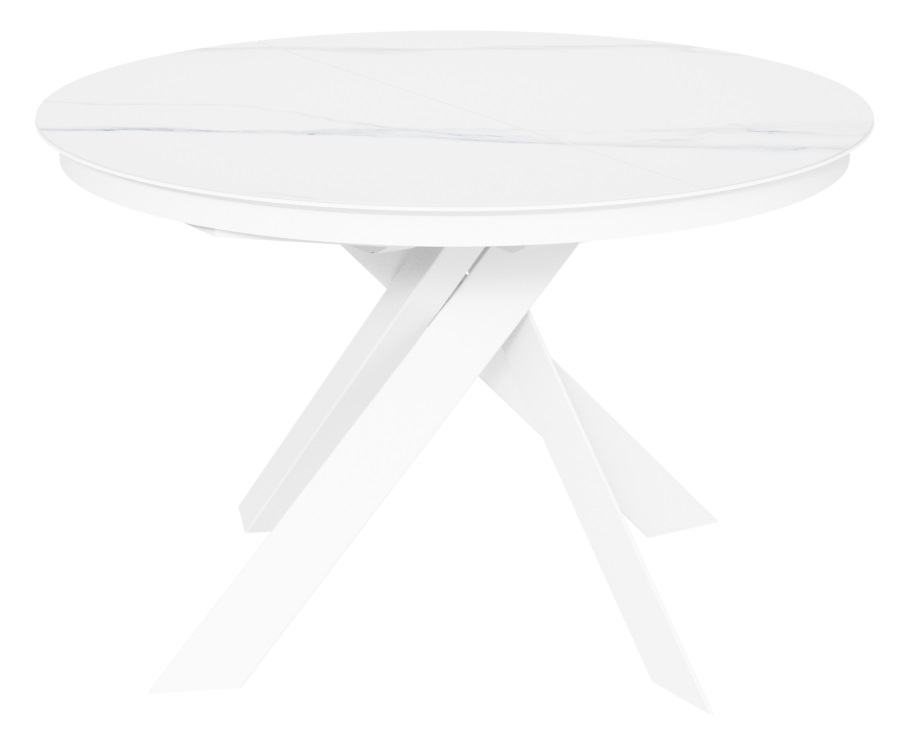 Стол Лондон-2С/T керамика White Marble (белый мрамор)