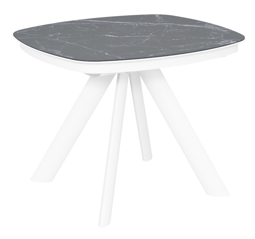 Стол Сохо-1C/E керамика Black Marble (черный мрамор)