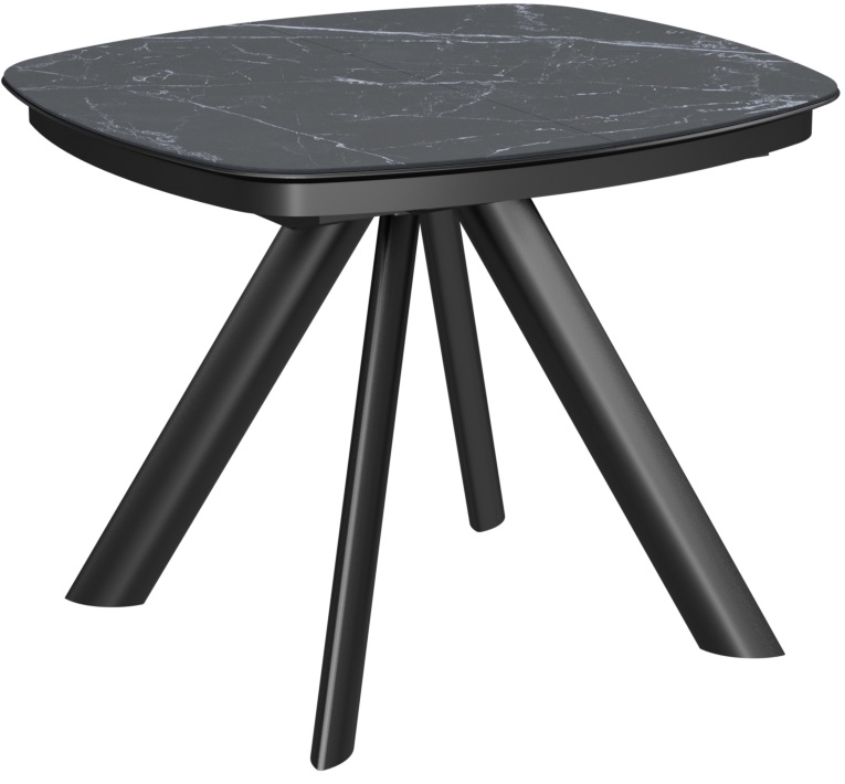 Стол Сохо-1C/E керамика Black Marble (черный мрамор)