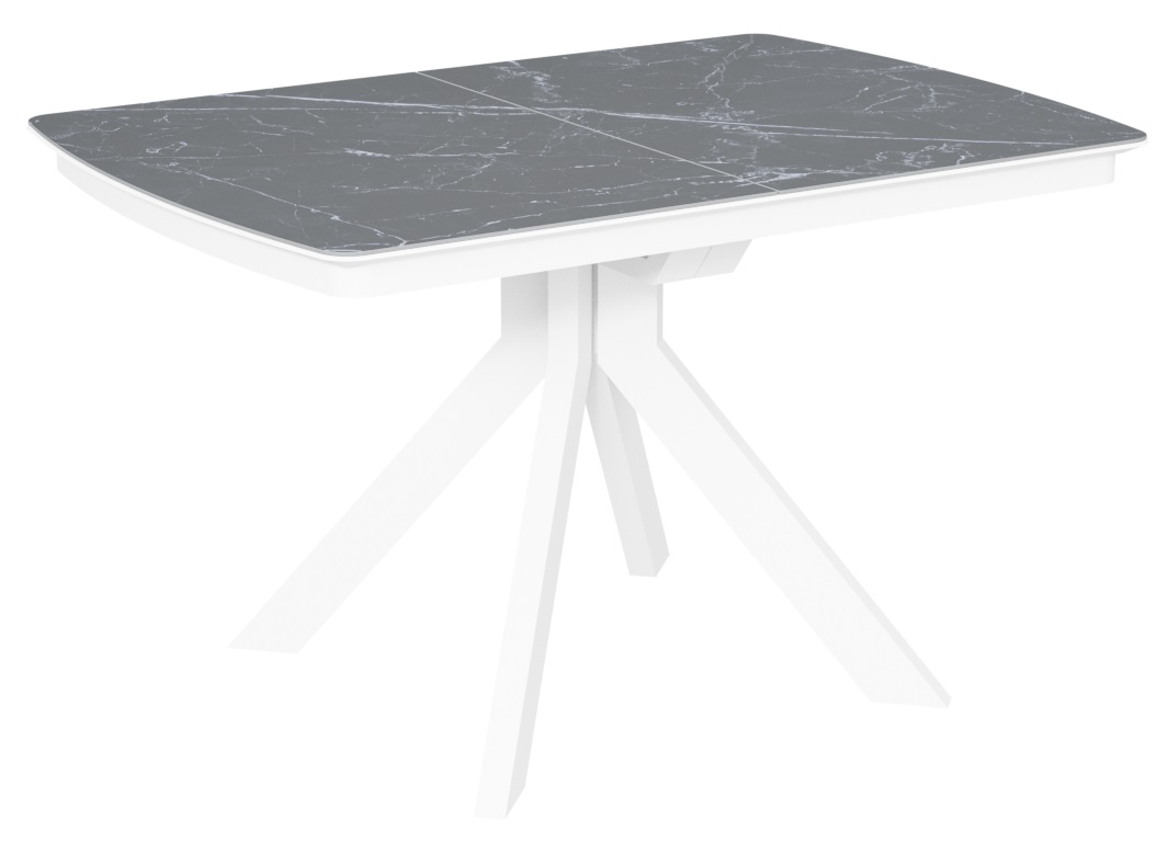 Стол Атланта-3C/Q керамика Black Marble (черный мрамор)