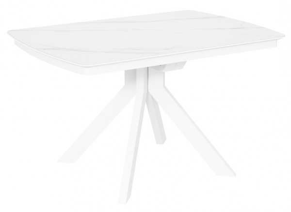 Стол Атланта-3C/Q керамика White Marble (белый мрамор)