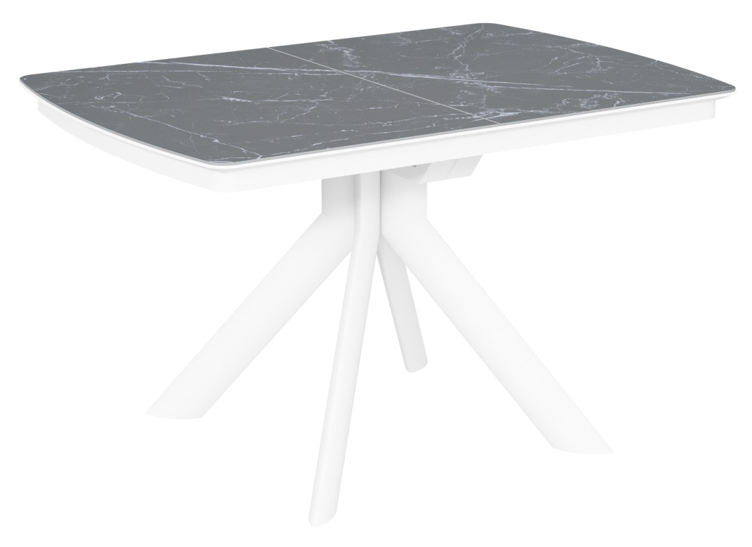 Стол Атланта-3C/Е керамика Black Marble (черный мрамор)