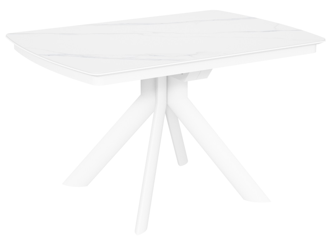 Стол Атланта-3C/Е керамика White Marble (белый мрамор)