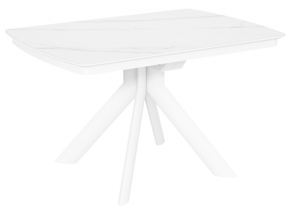 Стол Атланта-3C/Е керамика White Marble (белый мрамор)
