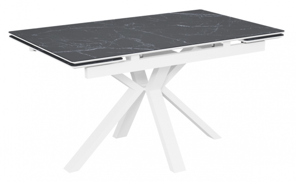 Стол Баден-1C керамика Black Marble (черный мрамор)