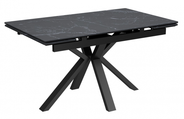 Стол Баден-1C керамика Black Marble (черный мрамор)
