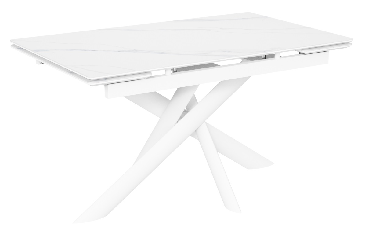Стол Итали-2C керамика White Marble (белый мрамор)