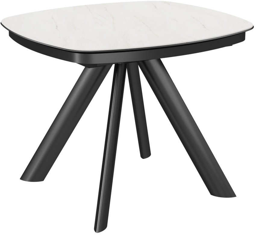 Стол Сохо-1C/E керамика White Marble (белый мрамор)
