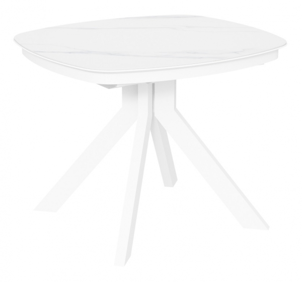 Стол Сохо-1C/Q керамика White Marble (белый мрамор)