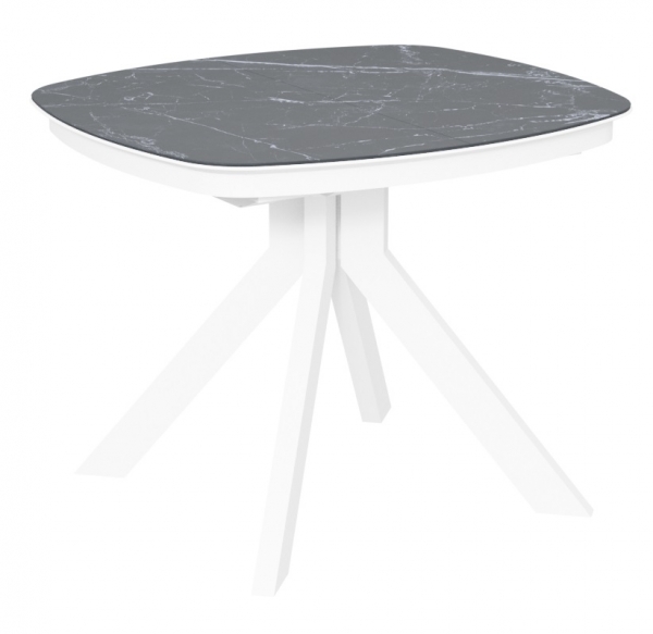 Стол Сохо-1C/Q керамика Black Marble (черный мрамор)